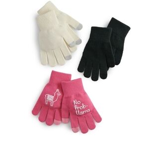 3 for $30. Set of touch screen compatible gloves